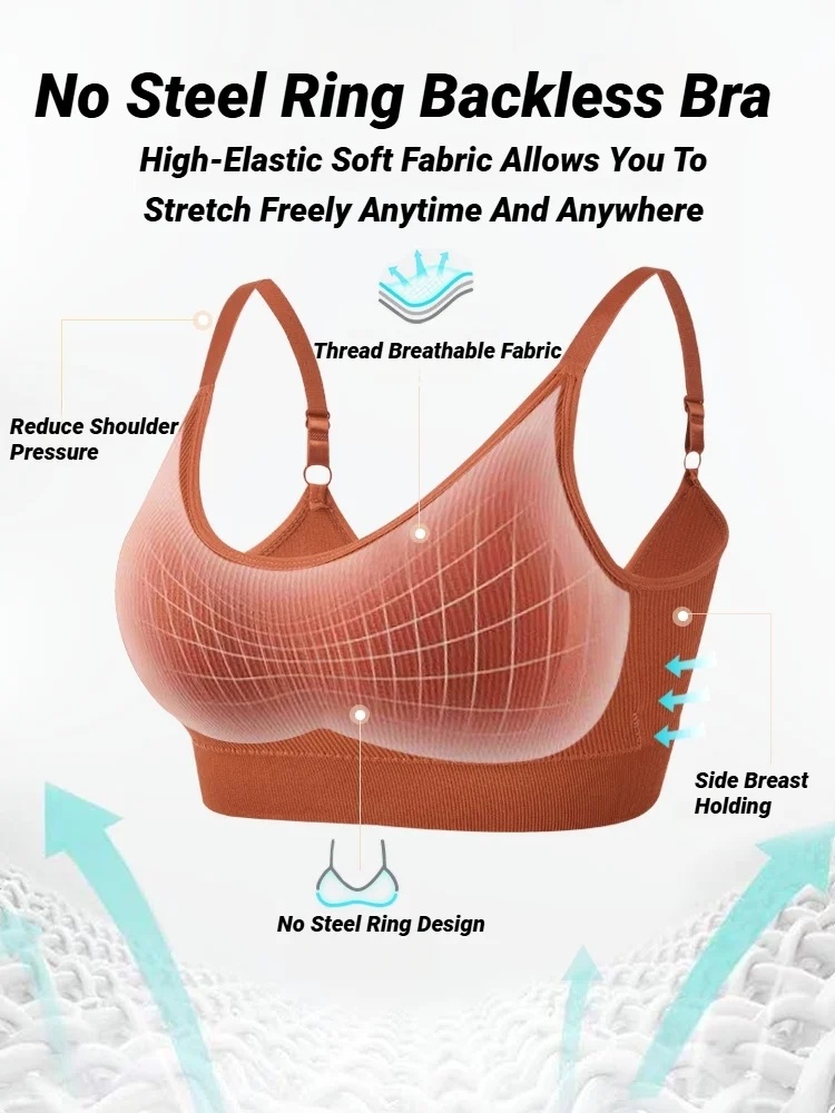 Sleep Bra Bralette - Sujetadores sin costuras para mujer, copa